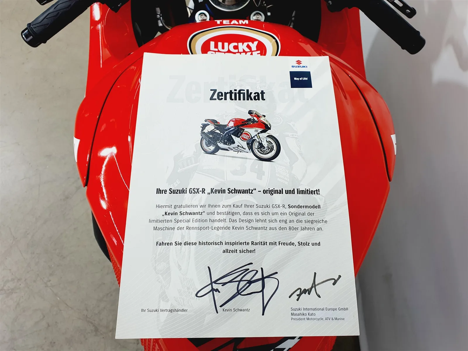 Suzuki GSX-R 750 \*Sondermodel Lucky Strike\*NEUZUSTAND\*L1\*L2\*L3\*L4\*L5\*