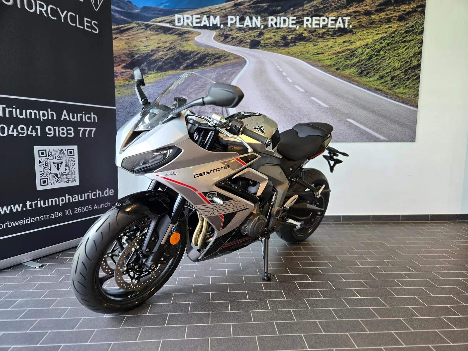 Triumph Daytona 660 Kostenloses A2 Drosselkit sichern