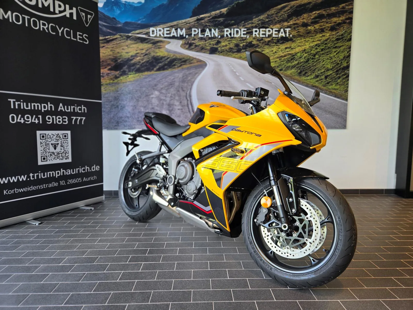 Triumph Daytona 660 Kostenloses A2 Drosselkit sichern