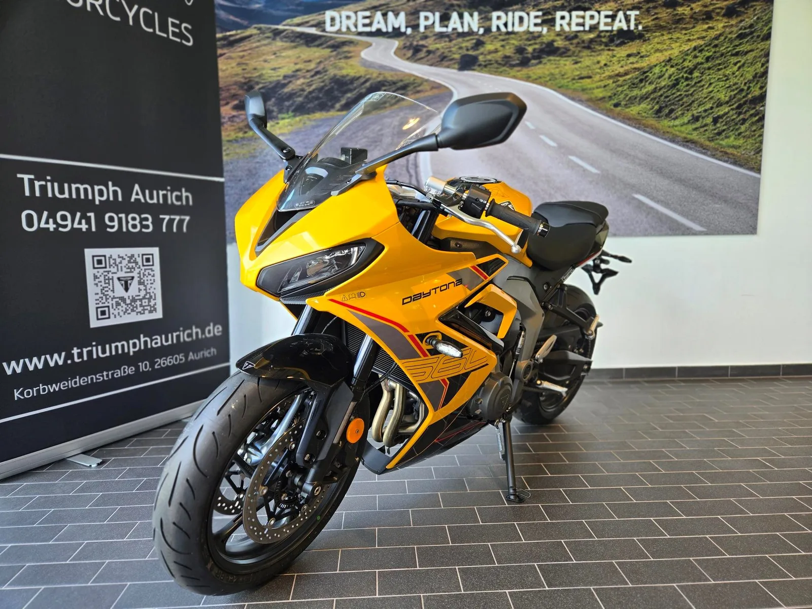 Triumph Daytona 660 Kostenloses A2 Drosselkit sichern