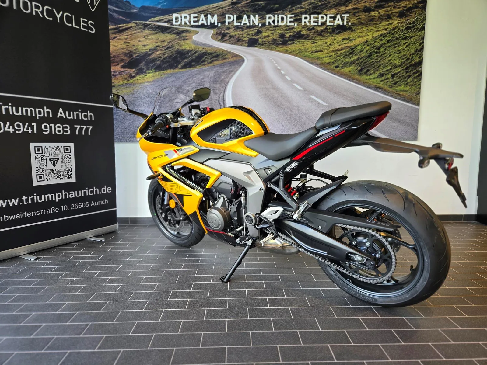 Triumph Daytona 660 Kostenloses A2 Drosselkit sichern