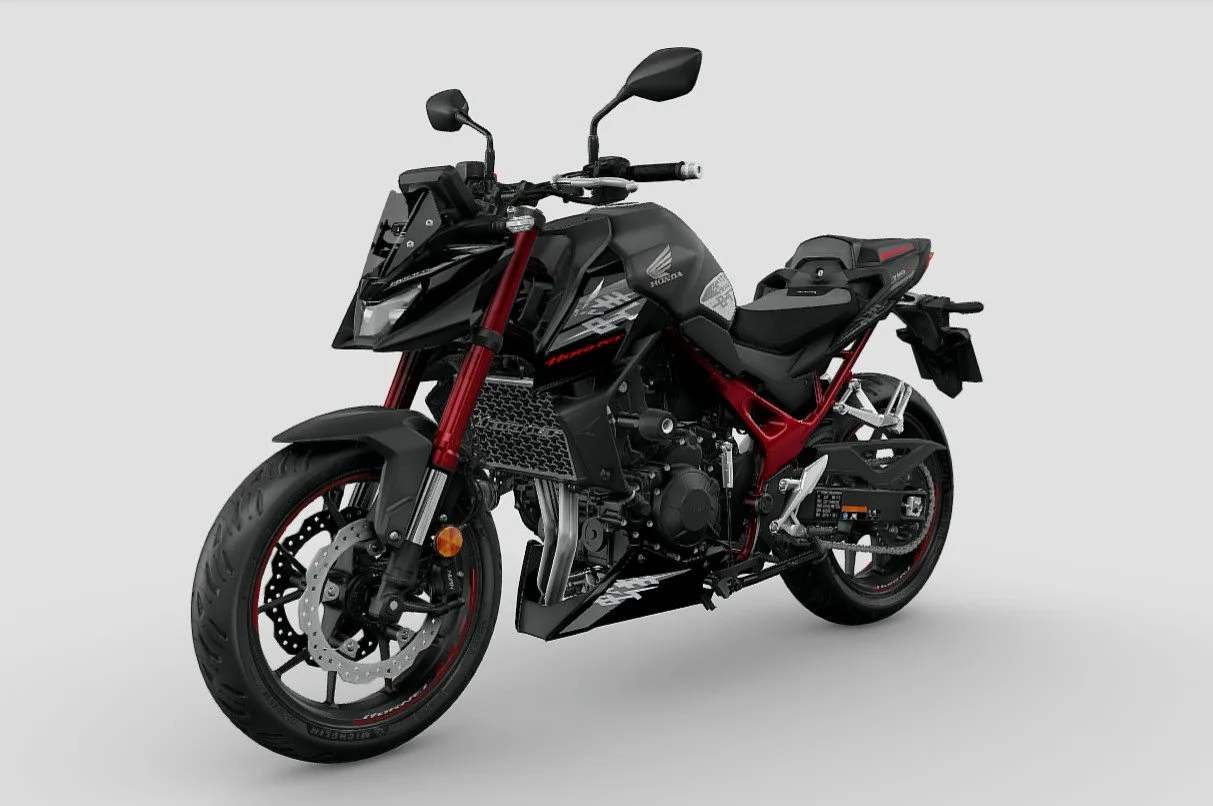 Honda CB750 Hornet E-Clutch Graphite Black mit Zubehör