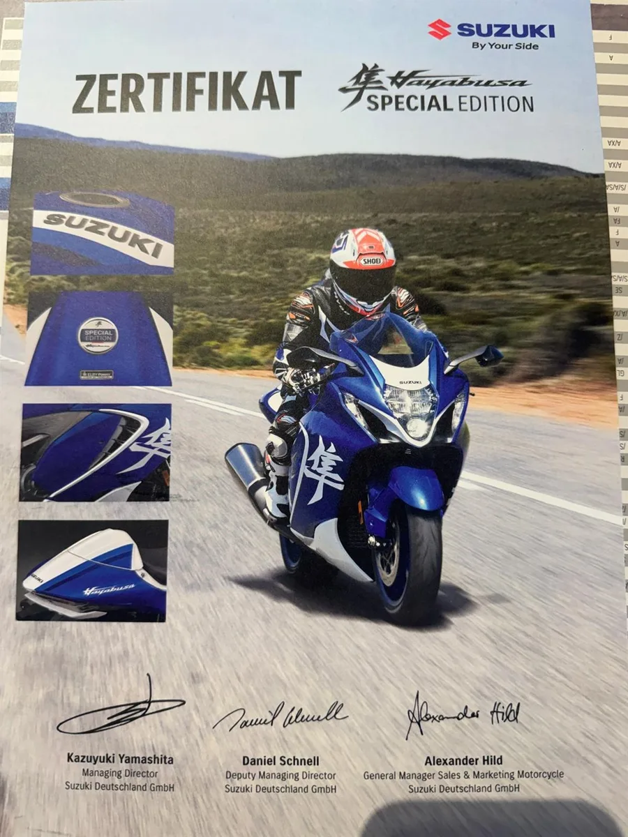Suzuki Hayabusa Special Edition - MJ 2026 - 1,99 % Fin. - 4 J. Garantie - Sofort verfügbar