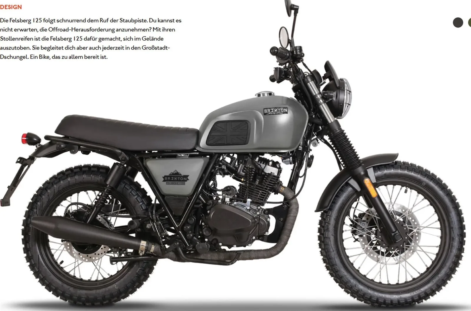 Brixton Felsberg 125 ABS EU5 Timberwolf Grey