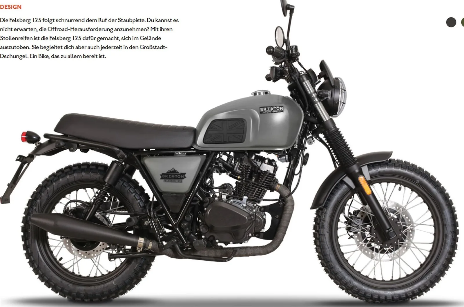 Brixton Felsberg 125 ABS EU5 Timberwolf Grey
