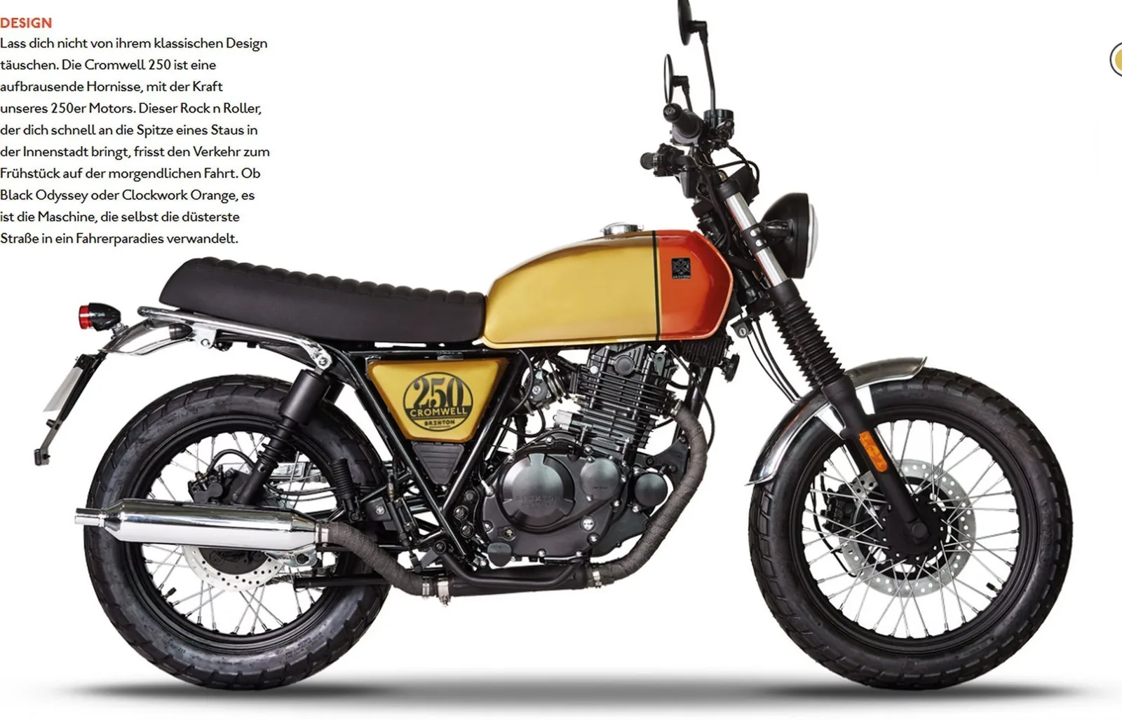 Brixton Cromwell 250 Desert Gold / Clockwork Orange