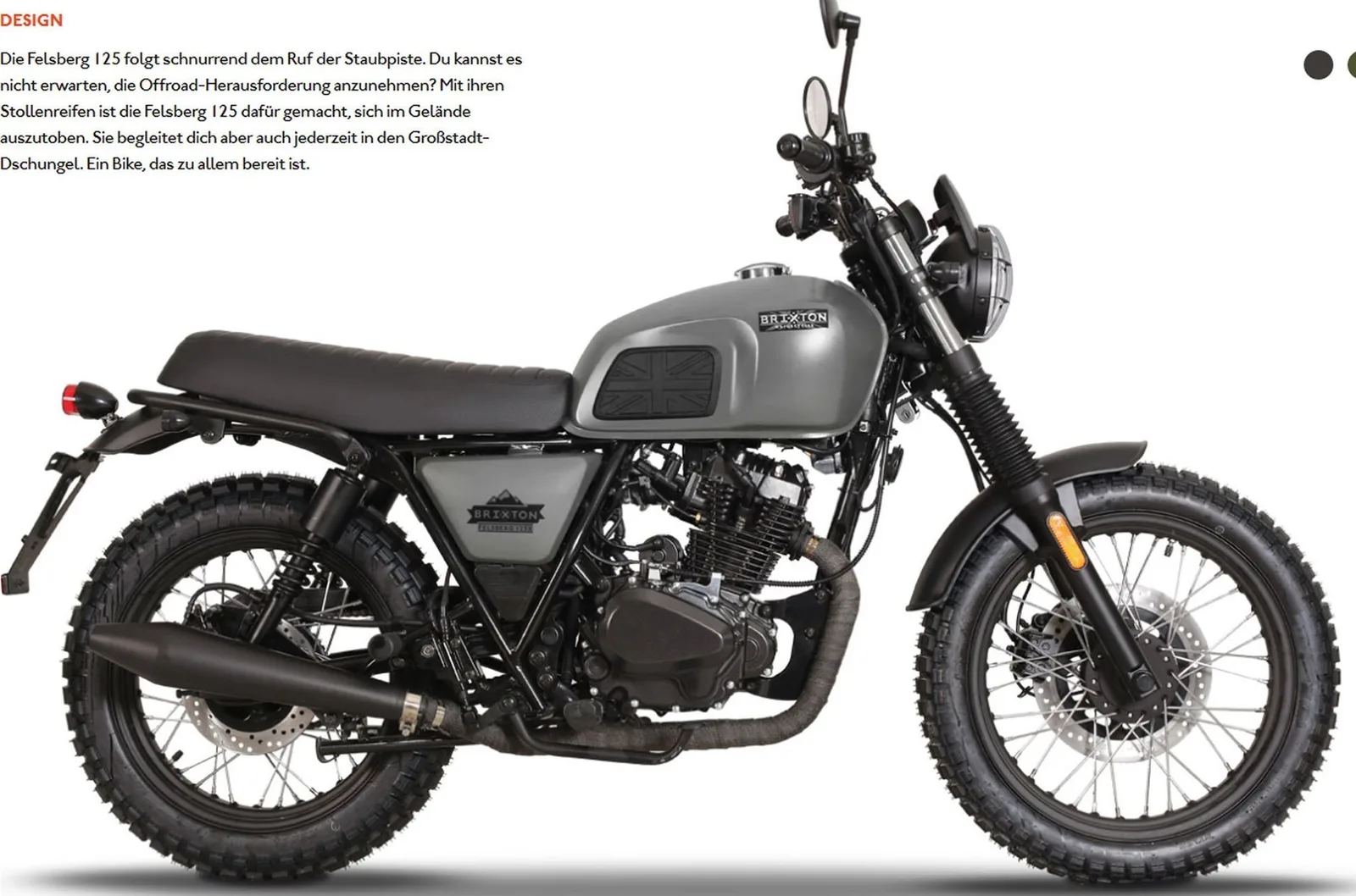 Brixton Felsberg 125 ABS EU5 Timberwolf Grey