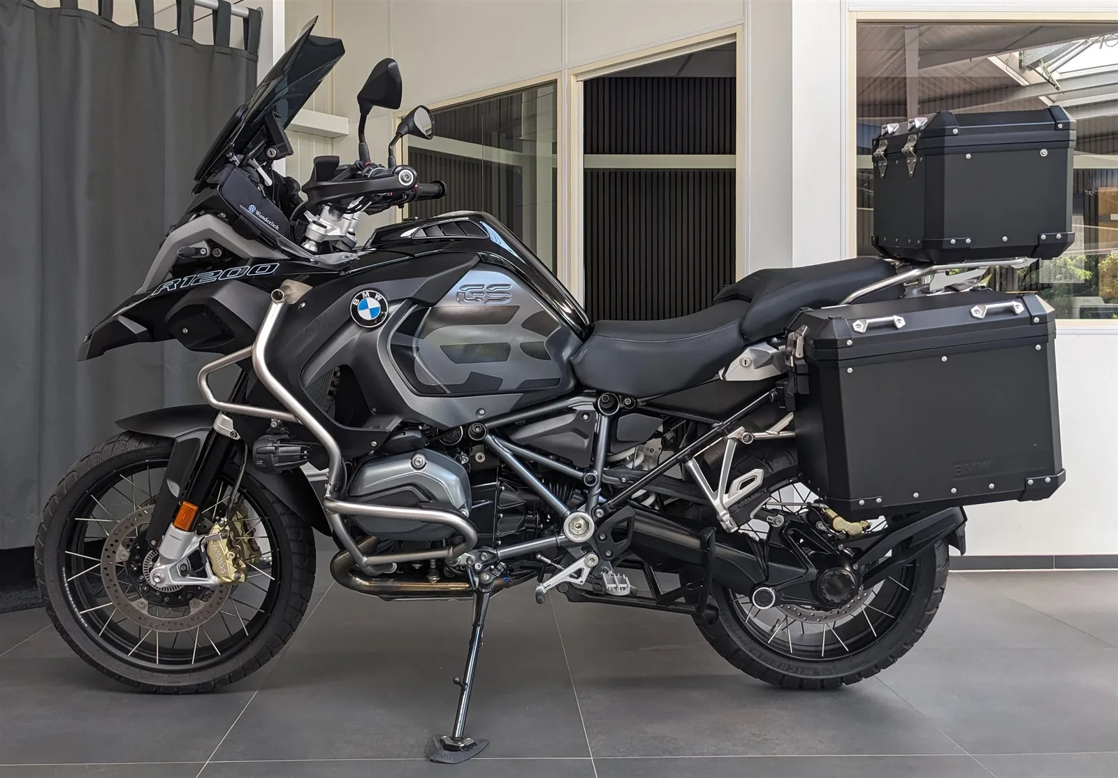 BMW R 1200 GS Adventure Triple Black Alu-Koffer Topcase 3 Pakete