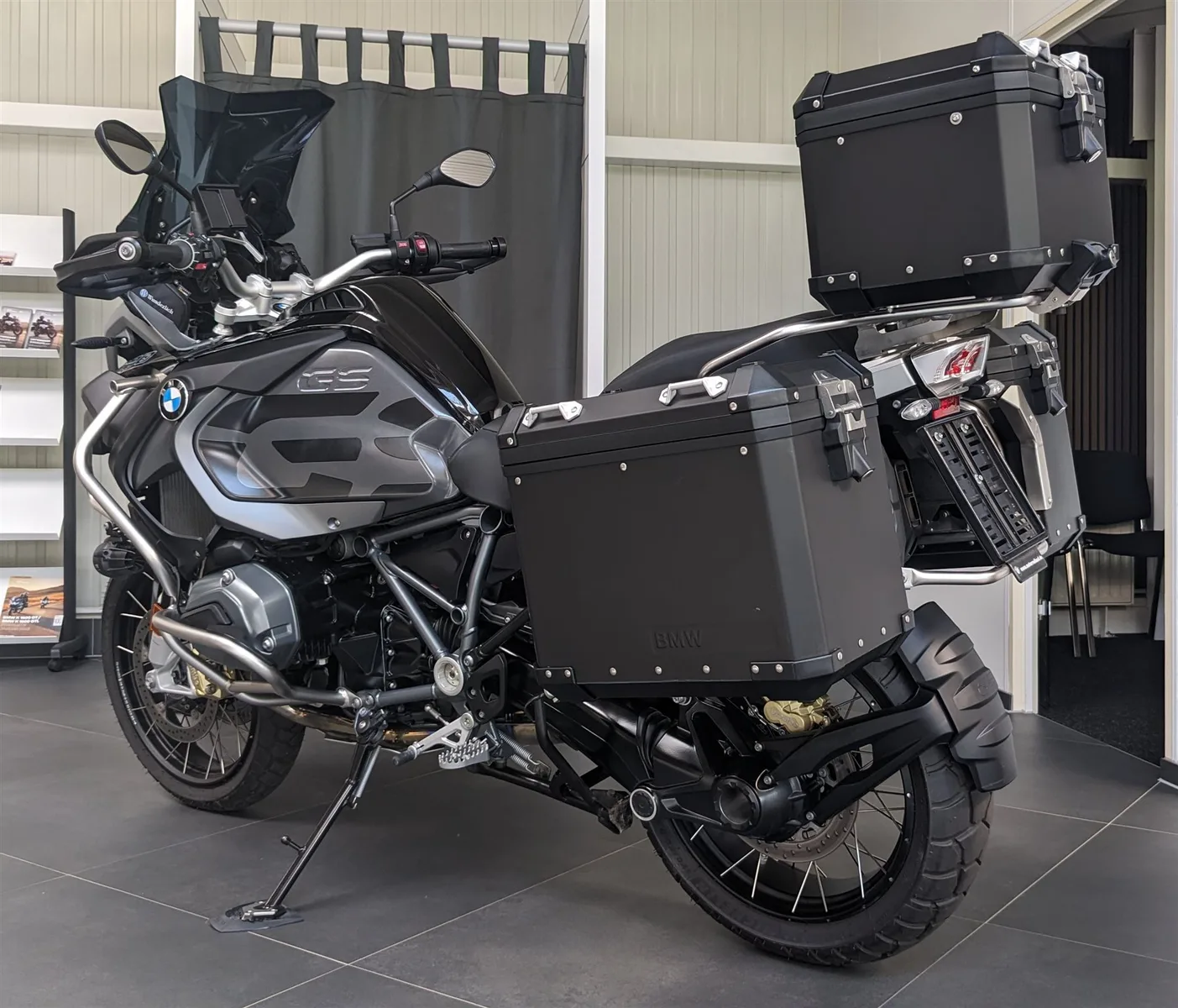 BMW R 1200 GS Adventure Triple Black Alu-Koffer Topcase 3 Pakete