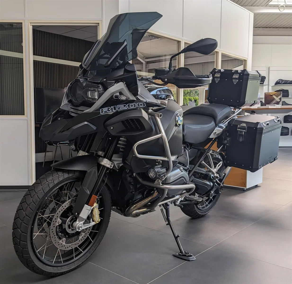 BMW R 1200 GS Adventure Triple Black Alu-Koffer Topcase 3 Pakete