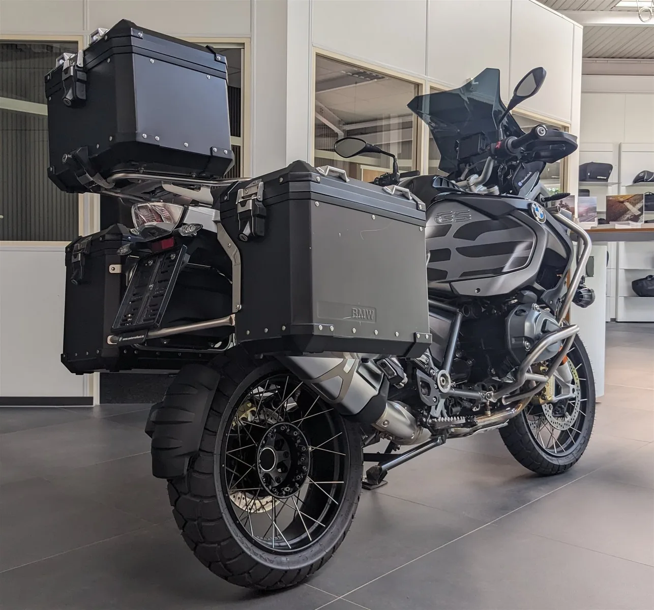 BMW R 1200 GS Adventure Triple Black Alu-Koffer Topcase 3 Pakete