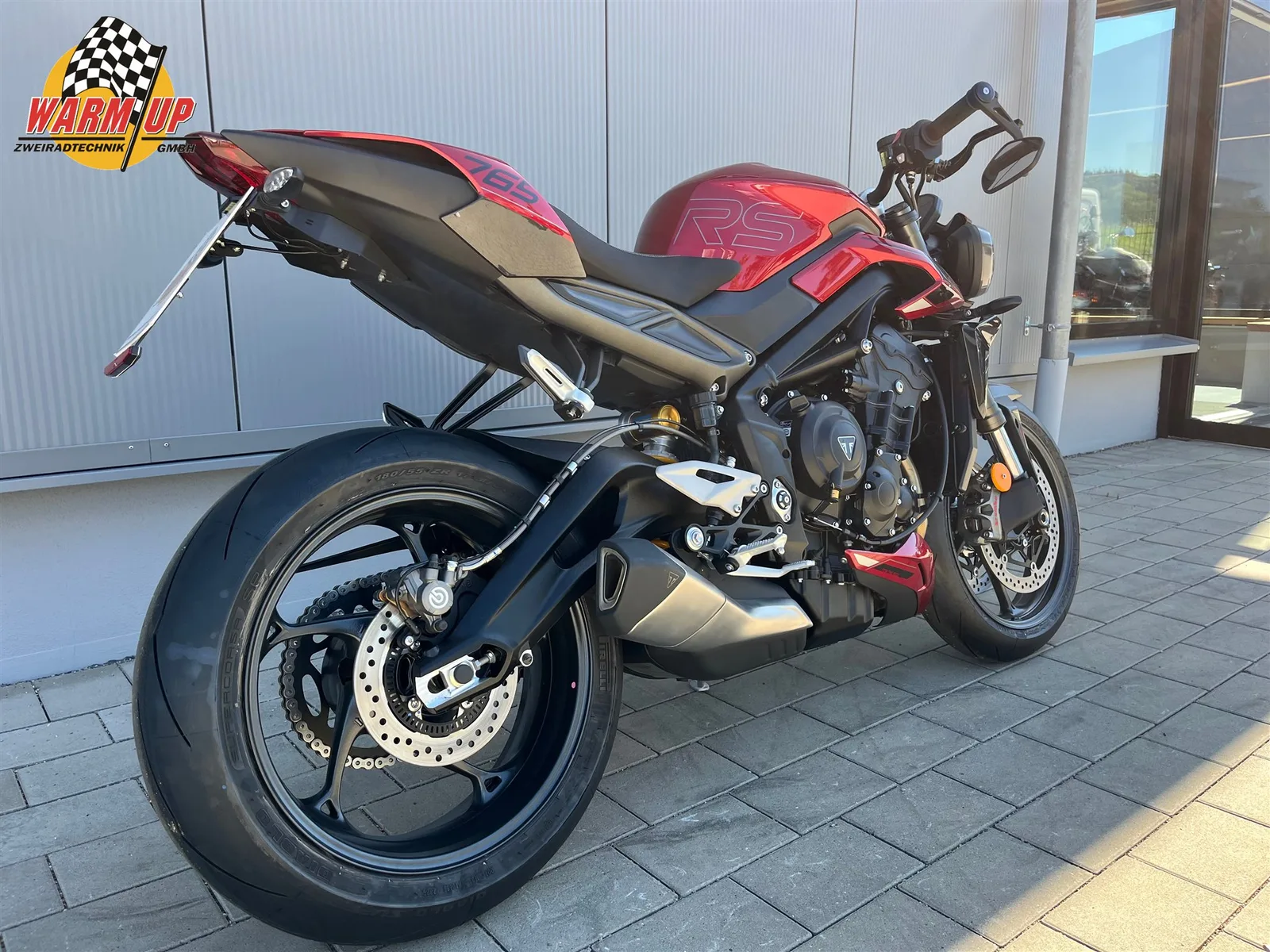 Triumph Street Triple 765 RS inkl. kurzer Kennzeichenhalter + Bremsenbelüftung