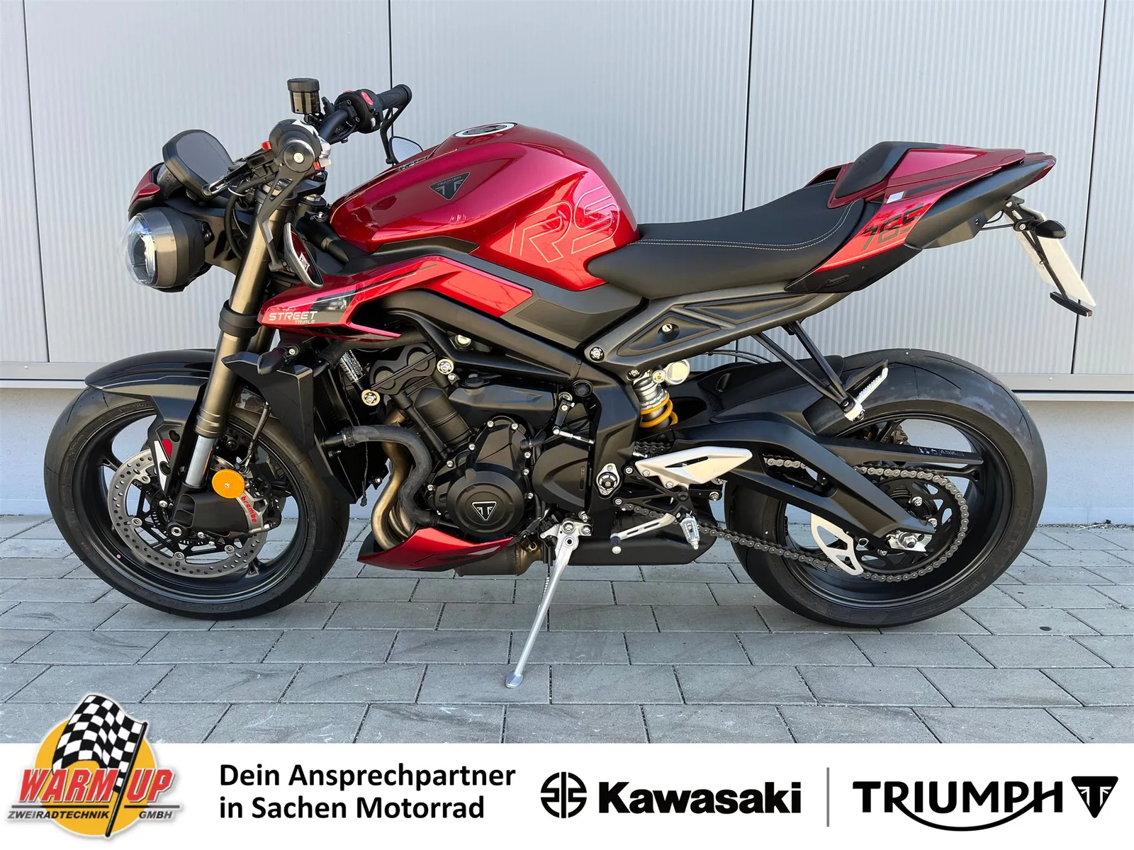 Triumph Street Triple 765 RS inkl. kurzer Kennzeichenhalter + Bremsenbelüftung