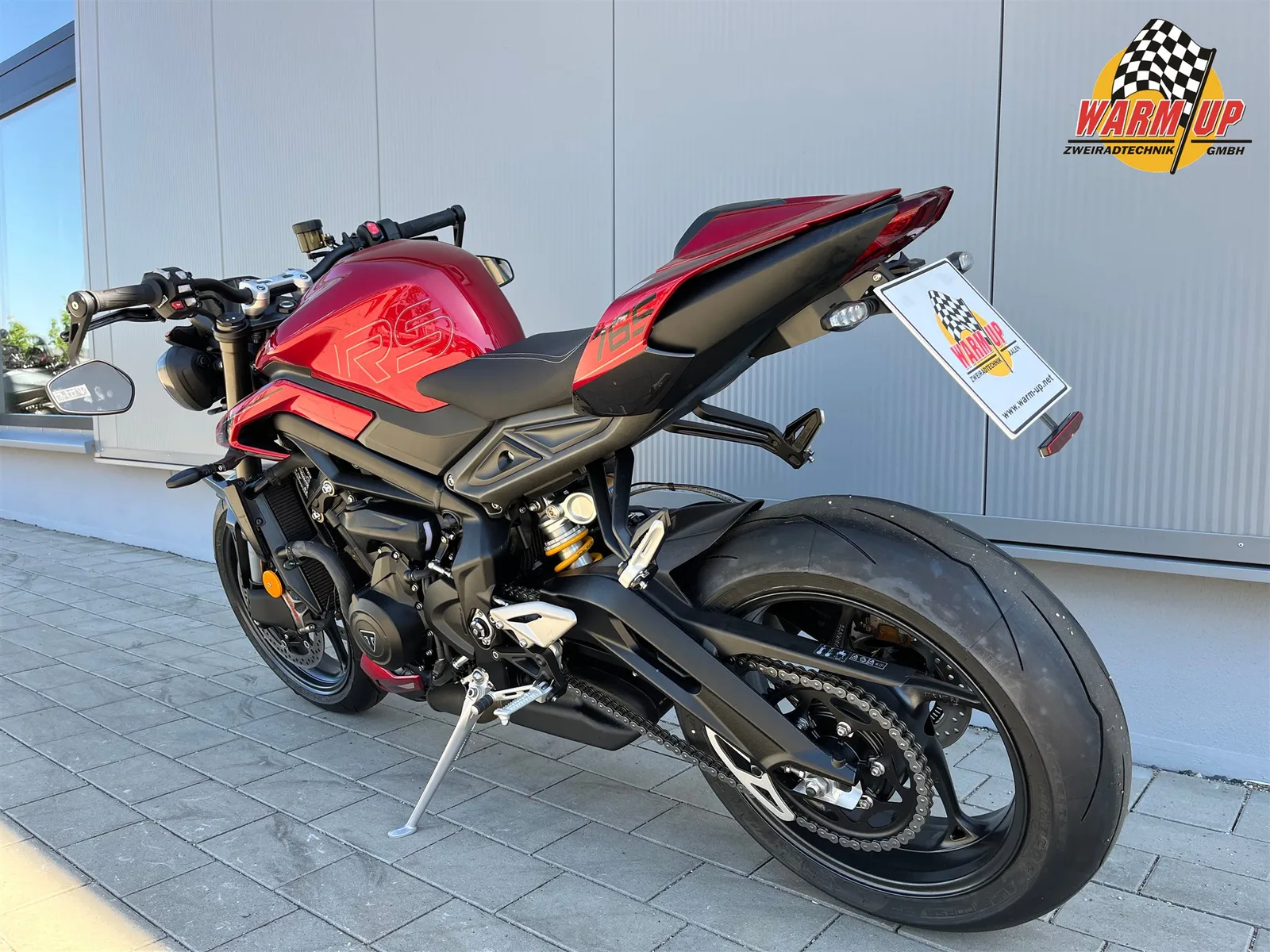 Triumph Street Triple 765 RS inkl. kurzer Kennzeichenhalter + Bremsenbelüftung