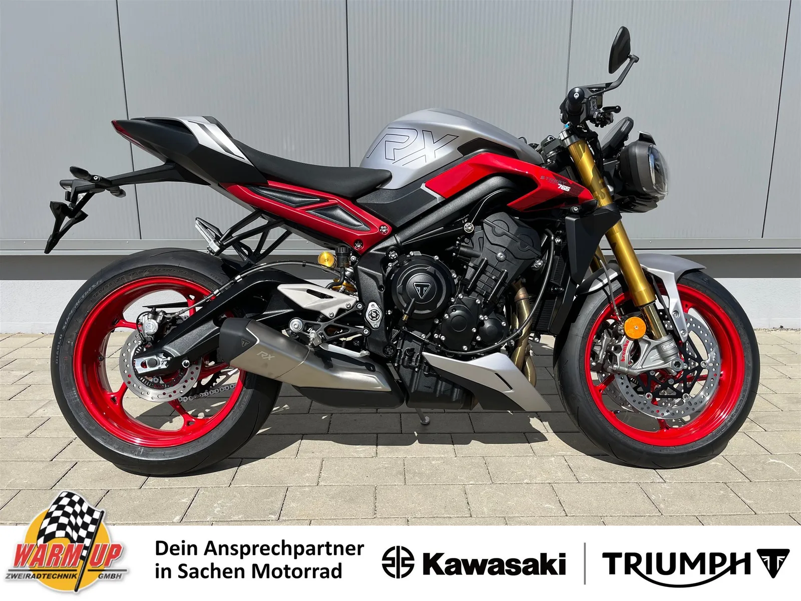 Triumph Street Triple 765 RX 2026er Modell | Stummellenker