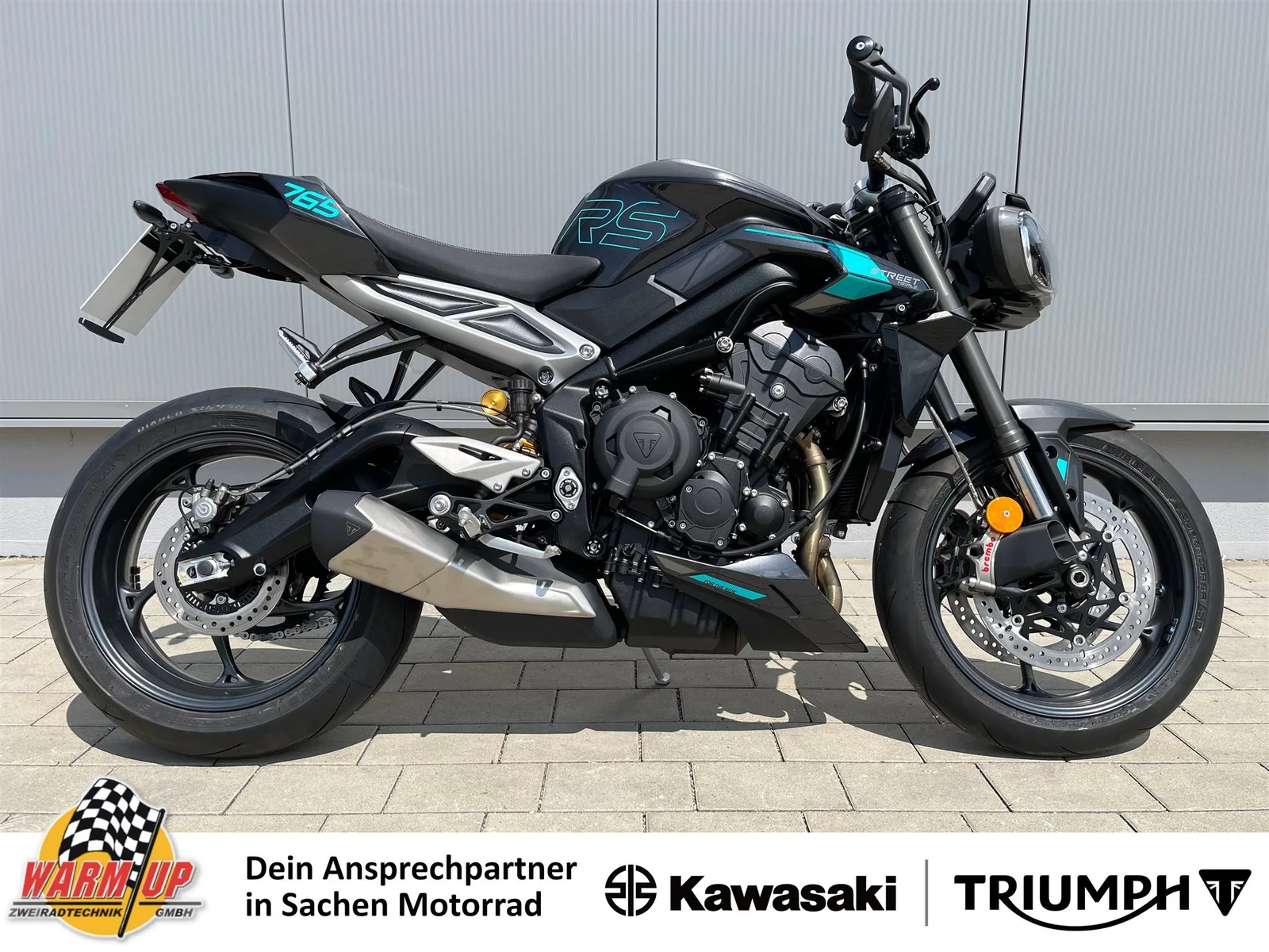 Triumph Street Triple 765 RS inkl. kurzer Kennzeichenhalter + Bremsenbelüftung