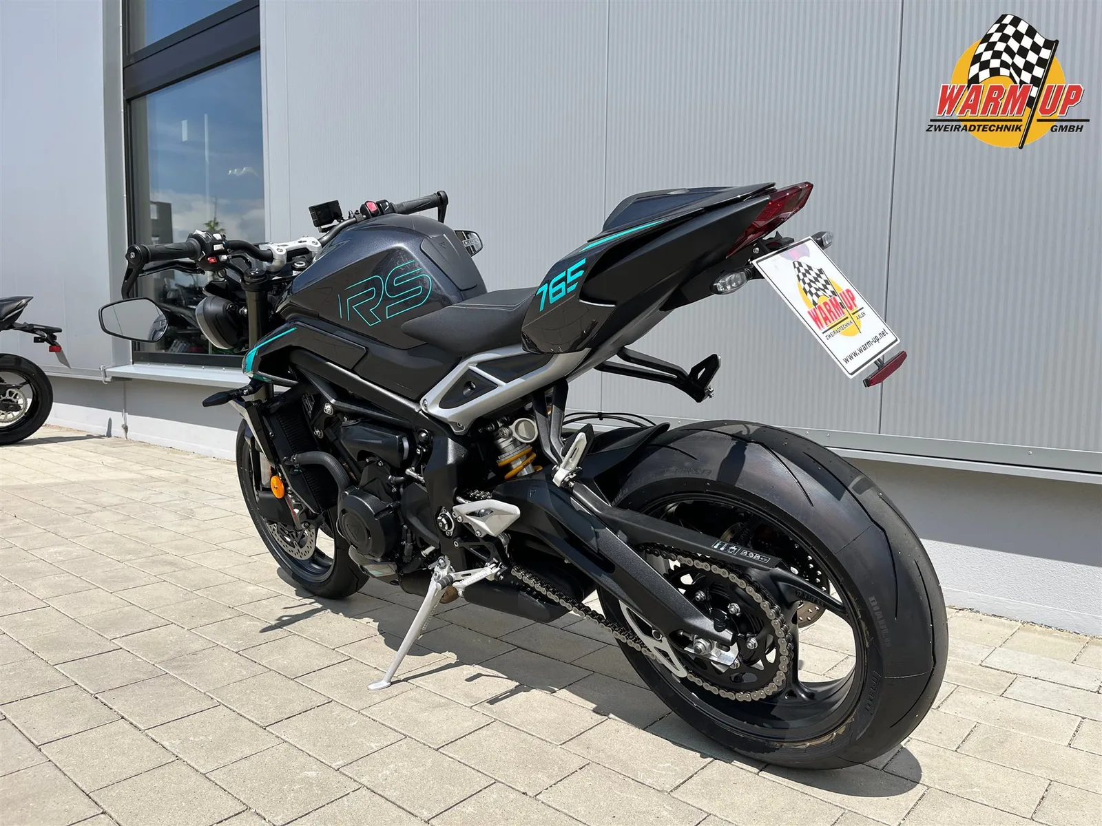 Triumph Street Triple 765 RS inkl. kurzer Kennzeichenhalter + Bremsenbelüftung