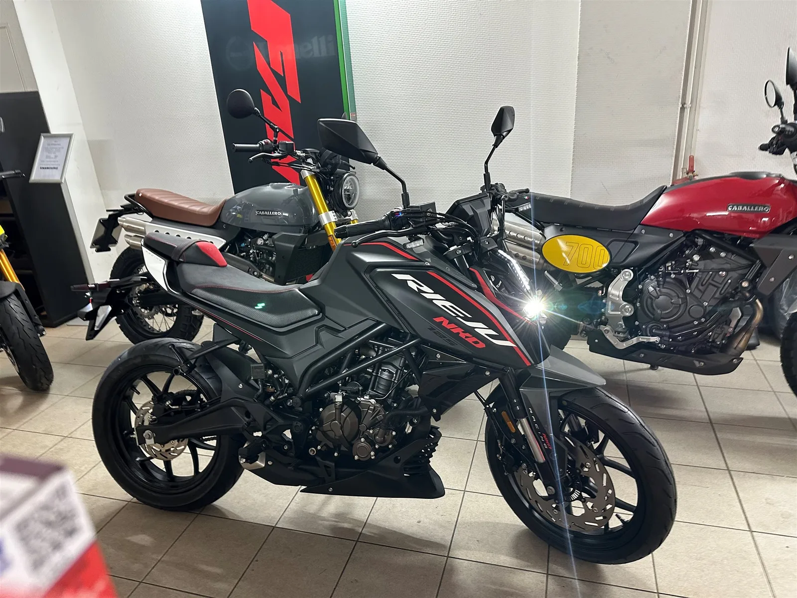 Rieju NKD 125 Gierig mit Top Verarbeitung