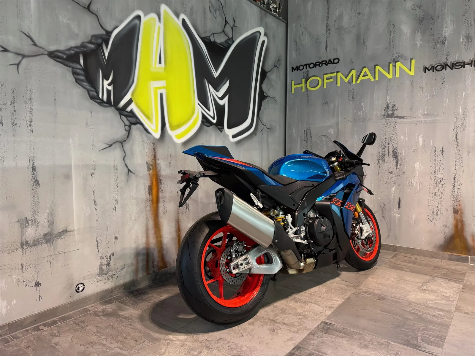 Aprilia RSV4 1100 Aprilia Promo Preis gelb und blau
