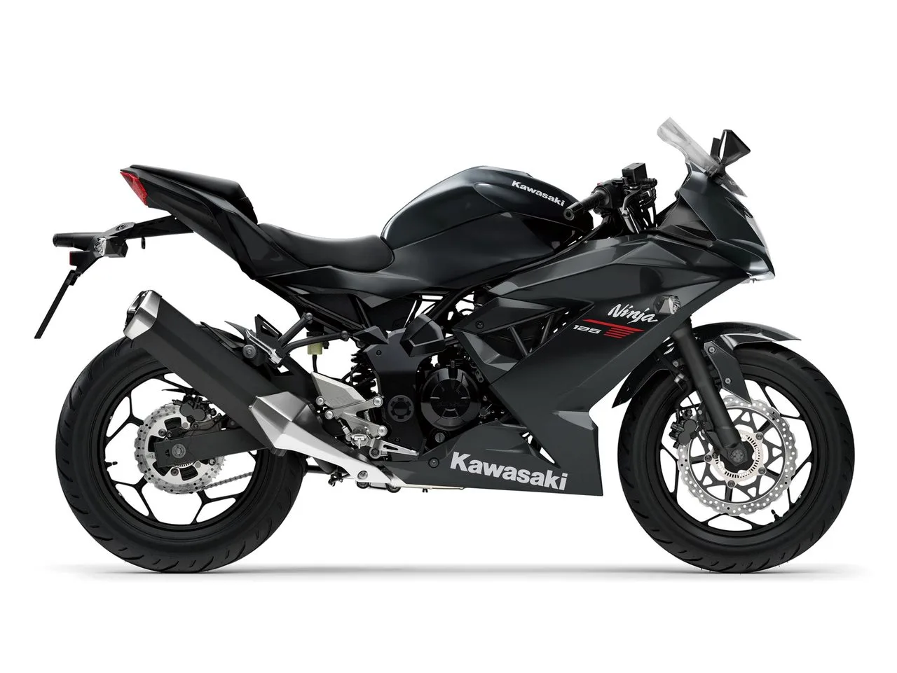 Kawasaki Ninja 125 Schwarz und Silber sofort verfügbar