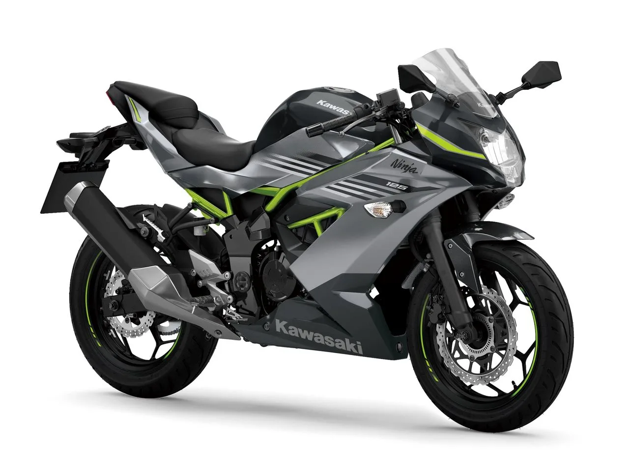 Kawasaki Ninja 125 Schwarz und Silber sofort verfügbar