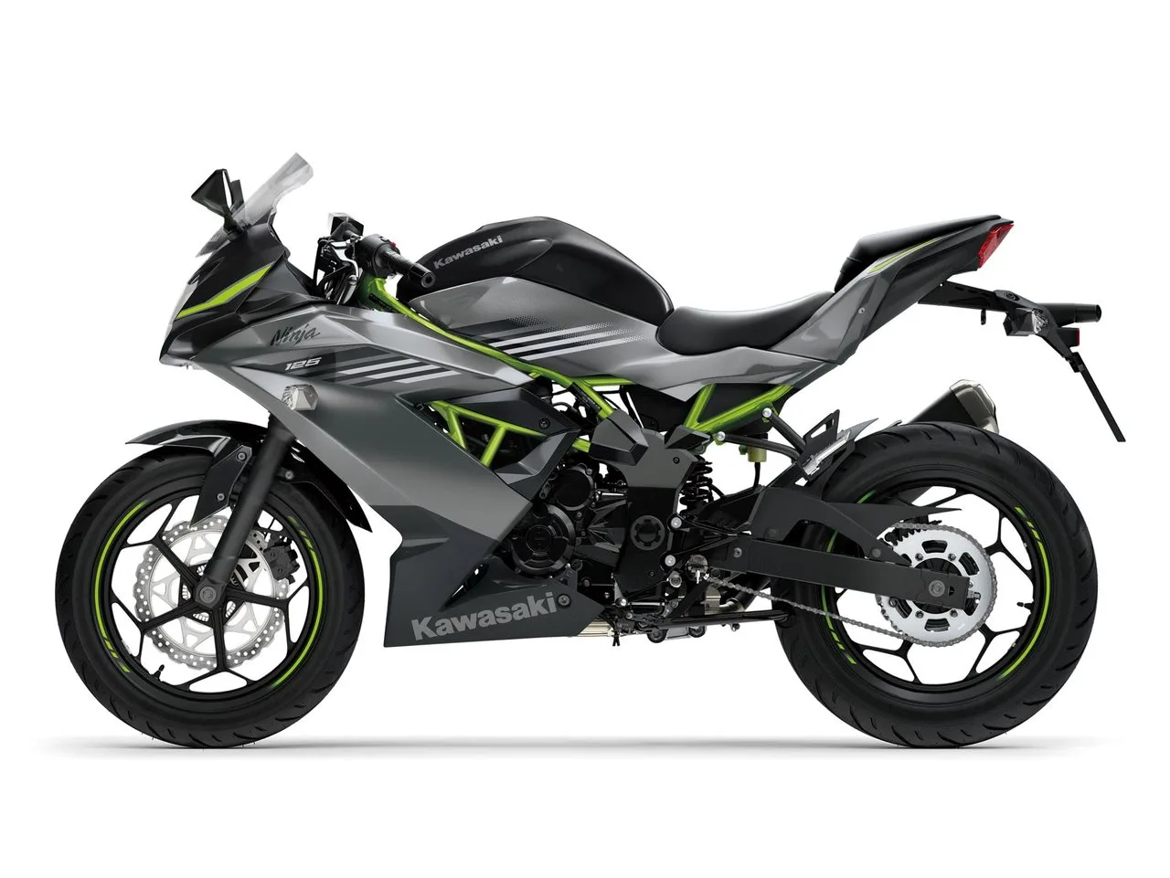 Kawasaki Ninja 125 Schwarz und Silber sofort verfügbar