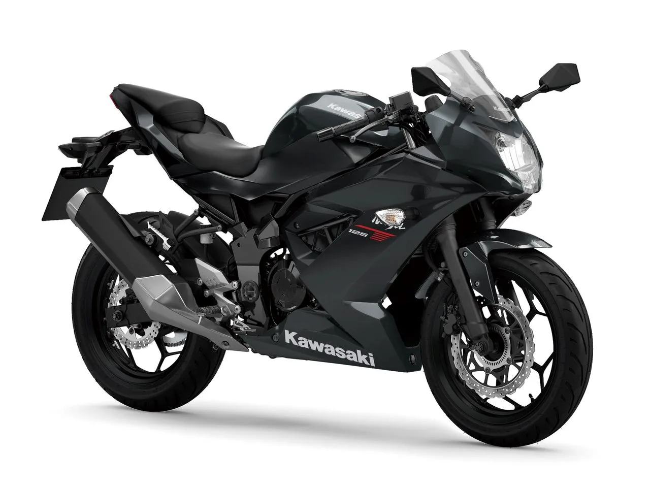 Kawasaki Ninja 125 Schwarz und Silber sofort verfügbar