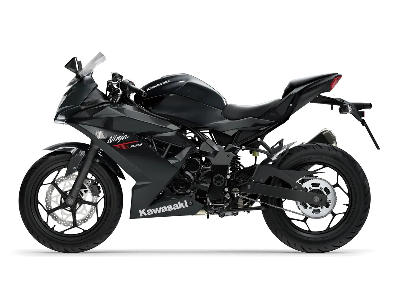 Kawasaki Ninja 125 Schwarz und Silber sofort verfügbar