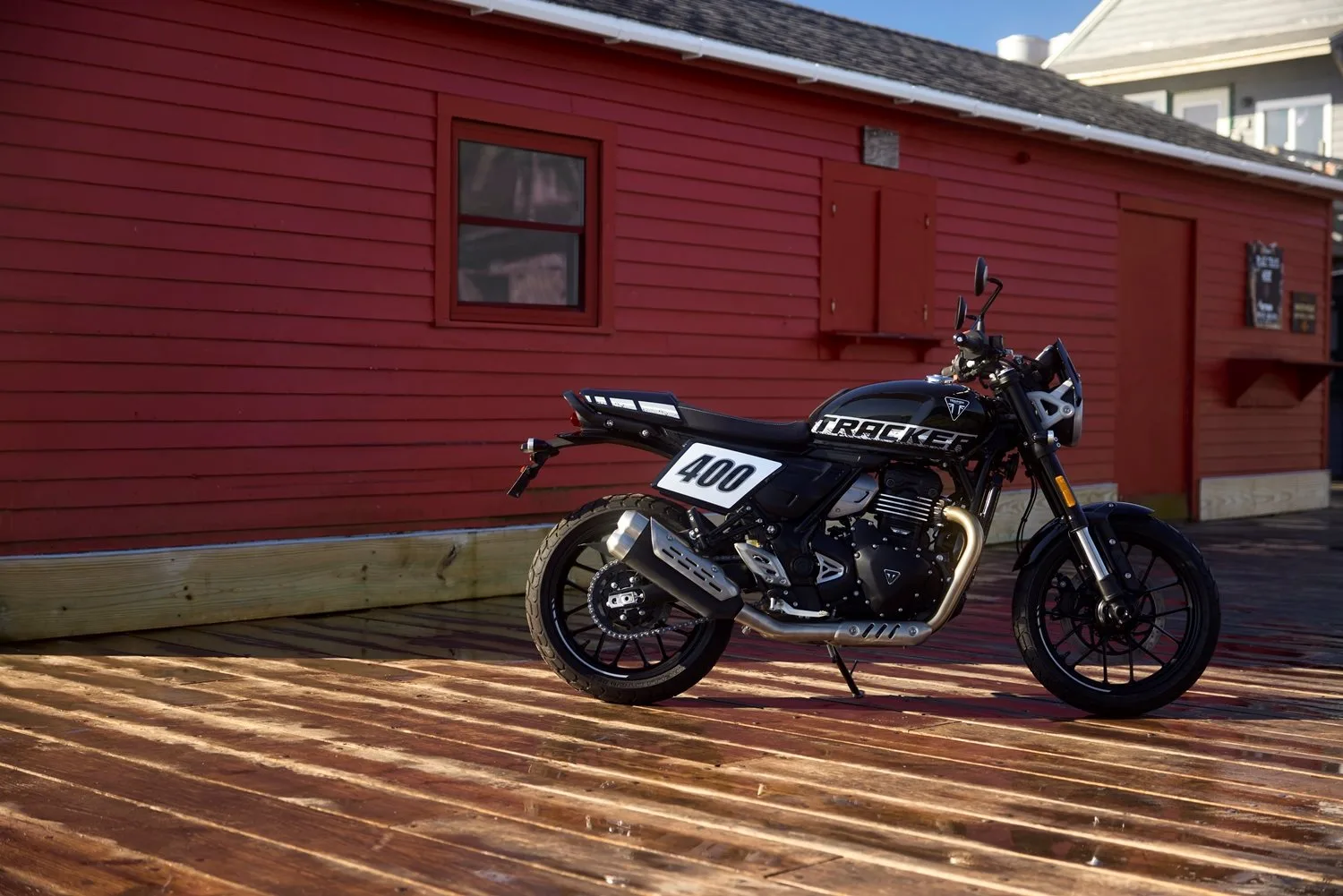 Triumph Tracker 400 - Flat-Track- Charakter