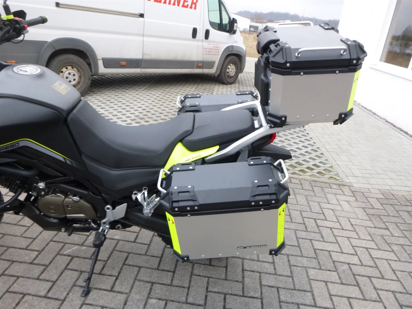 QJ Motor SVT 650 X 3 Aluminium Koffer