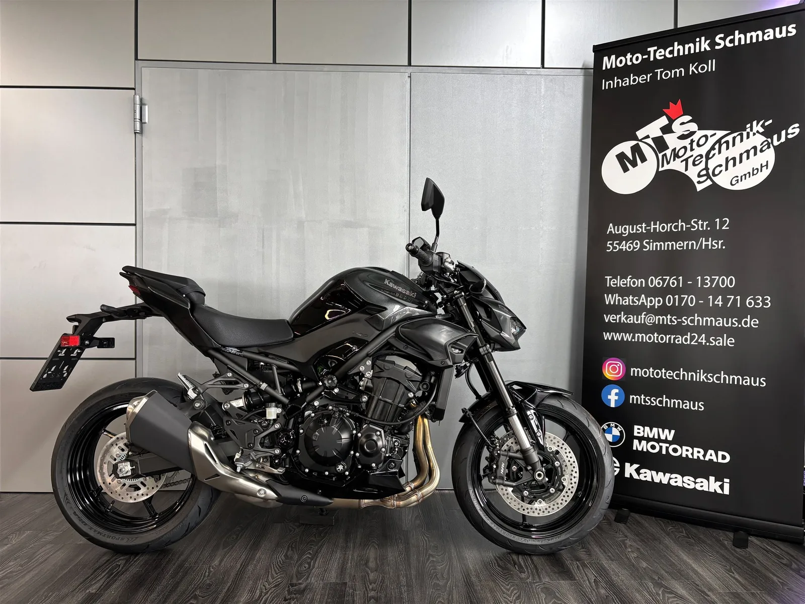 Kawasaki Z900 Grün und schwarz sofort verfügbar