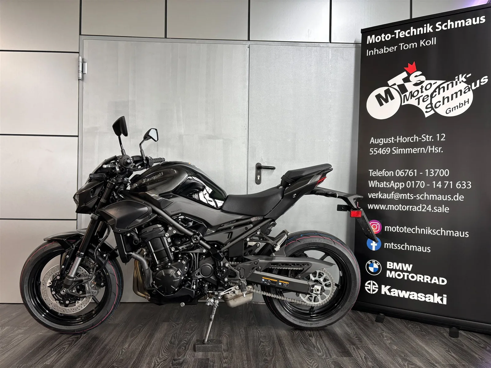 Kawasaki Z900 Grün und schwarz sofort verfügbar