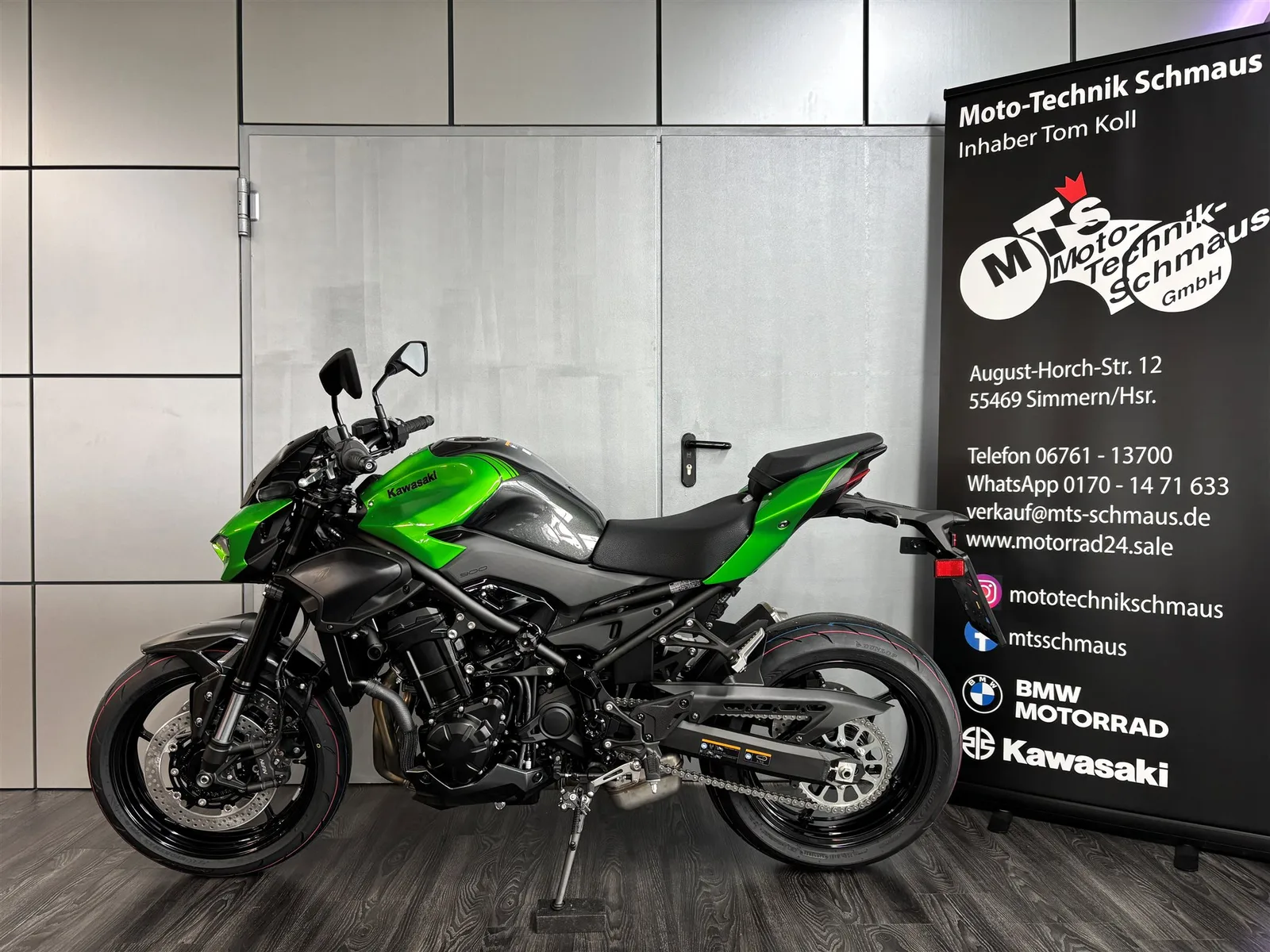 Kawasaki Z900 Grün und schwarz sofort verfügbar