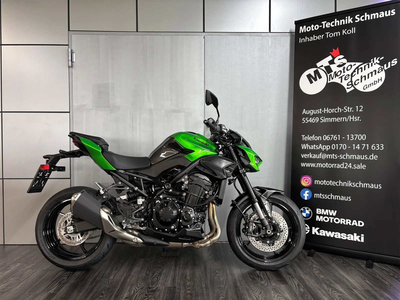 Kawasaki Z900 Grün und schwarz sofort verfügbar