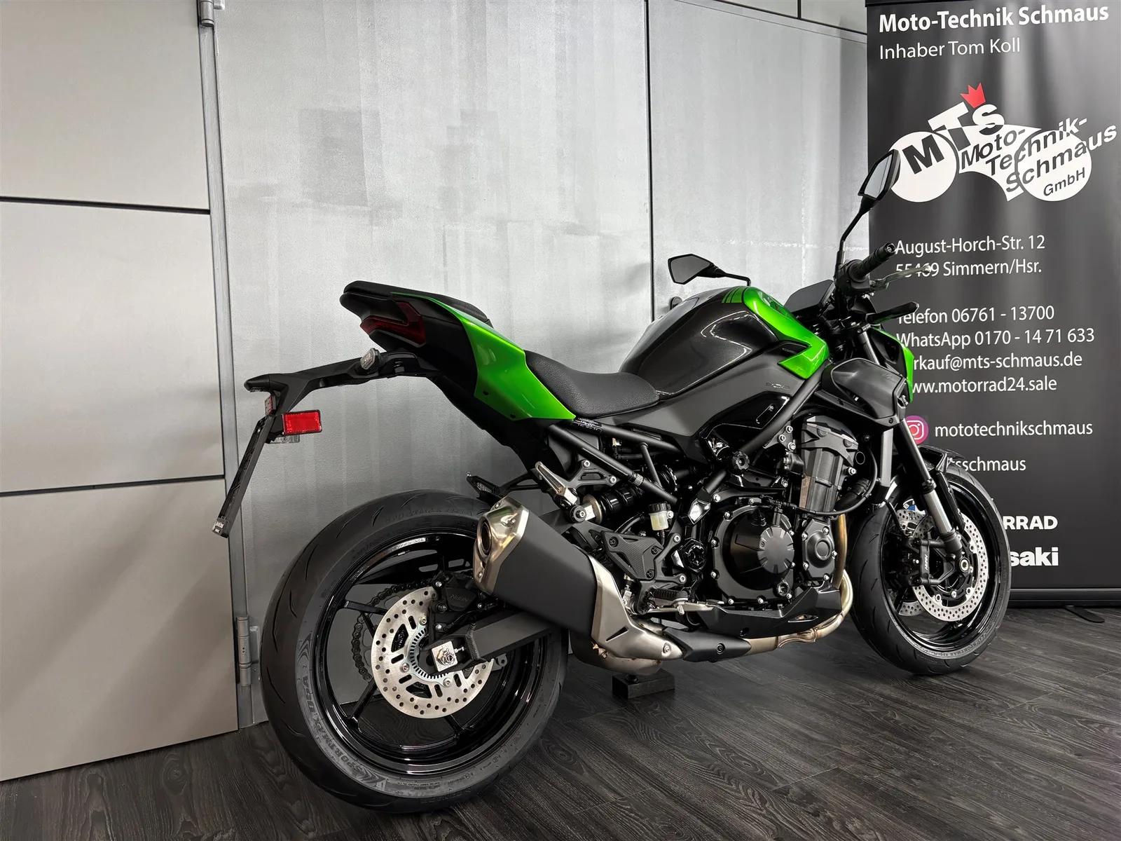 Kawasaki Z900 Grün und schwarz sofort verfügbar