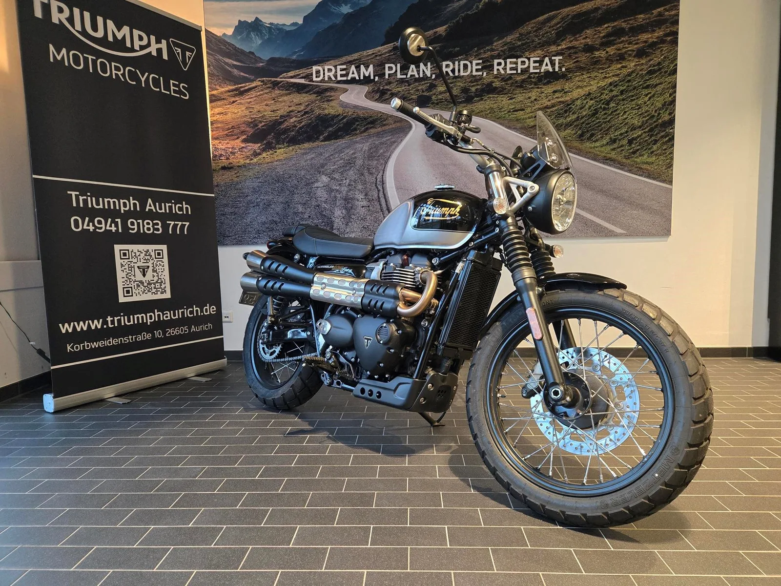 Triumph Scrambler 900 Icon Edition mit Zubehör