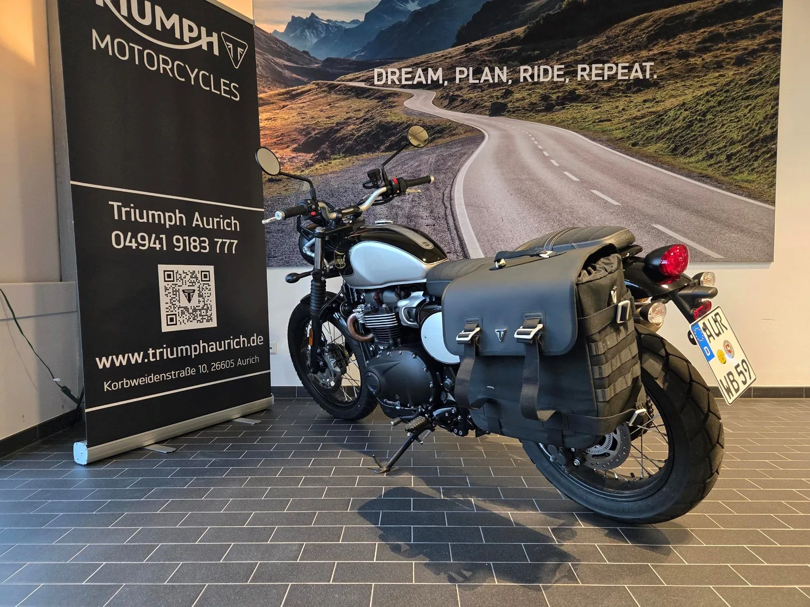 Triumph Scrambler 900 Icon Edition mit Zubehör