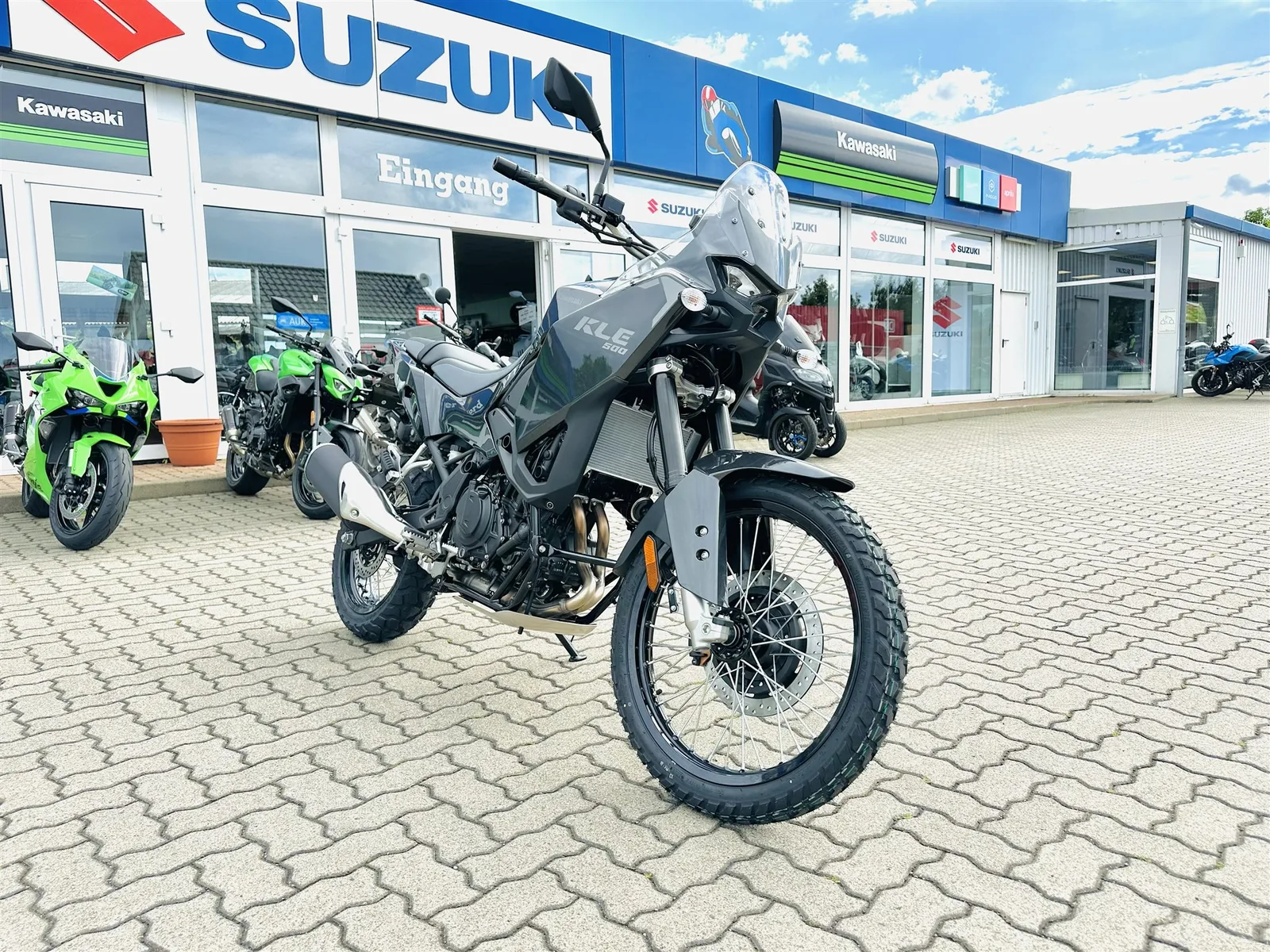 Kawasaki KLE500 Modell 2026 -> 500 Euro Fernweh-Bonus