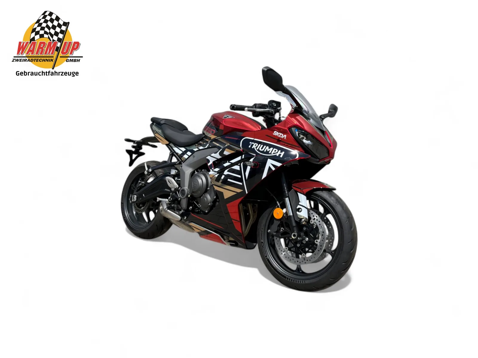 Triumph Daytona 660 Mit sportlichem Komplett-Dekorsatz