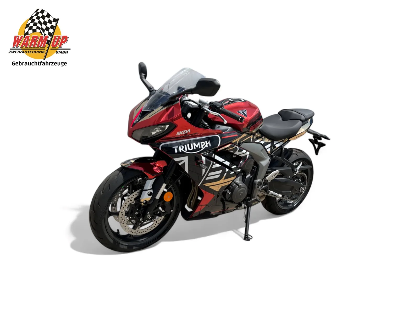 Triumph Daytona 660 Mit sportlichem Komplett-Dekorsatz