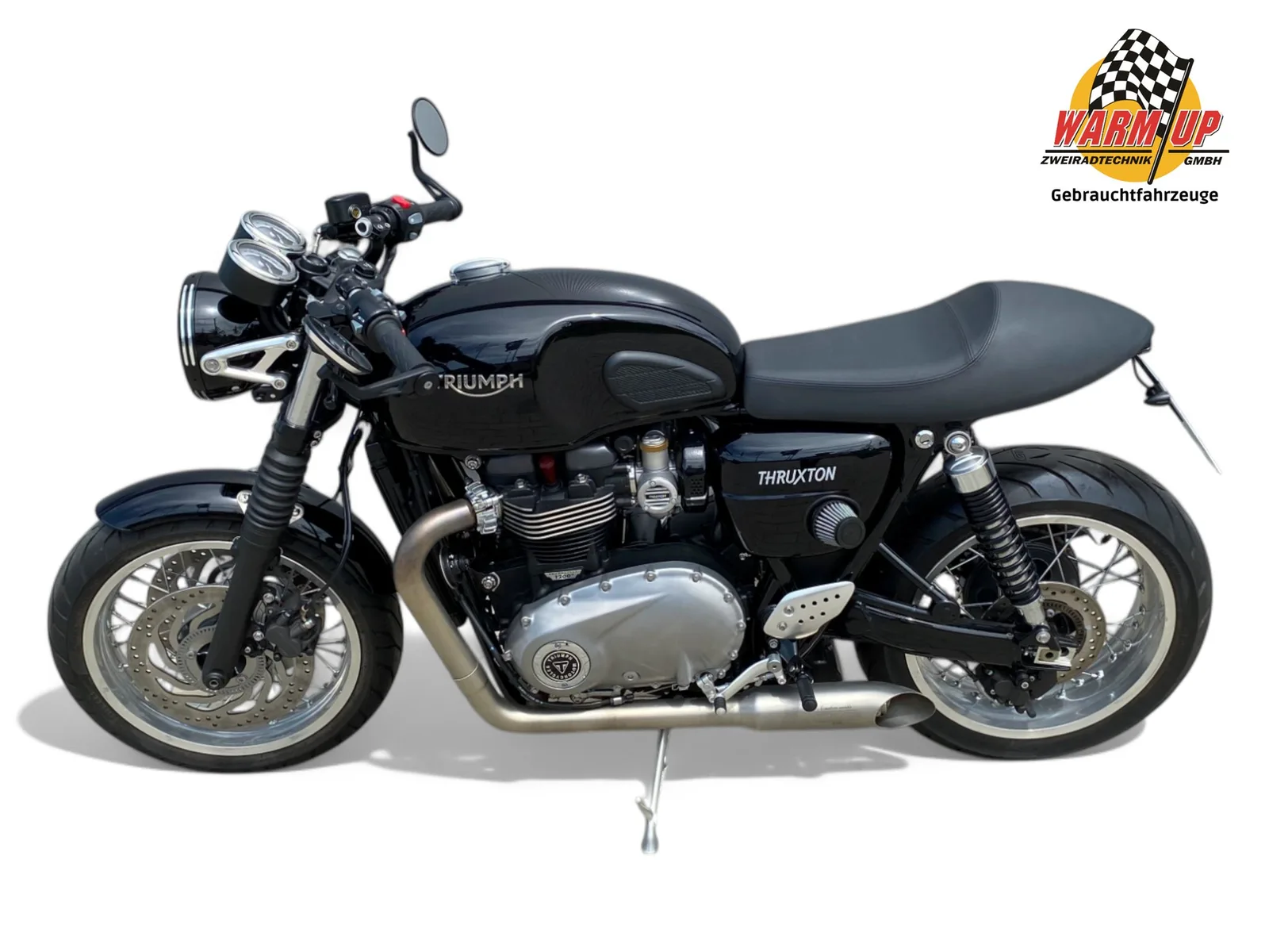 Triumph Thruxton stark umgebaut