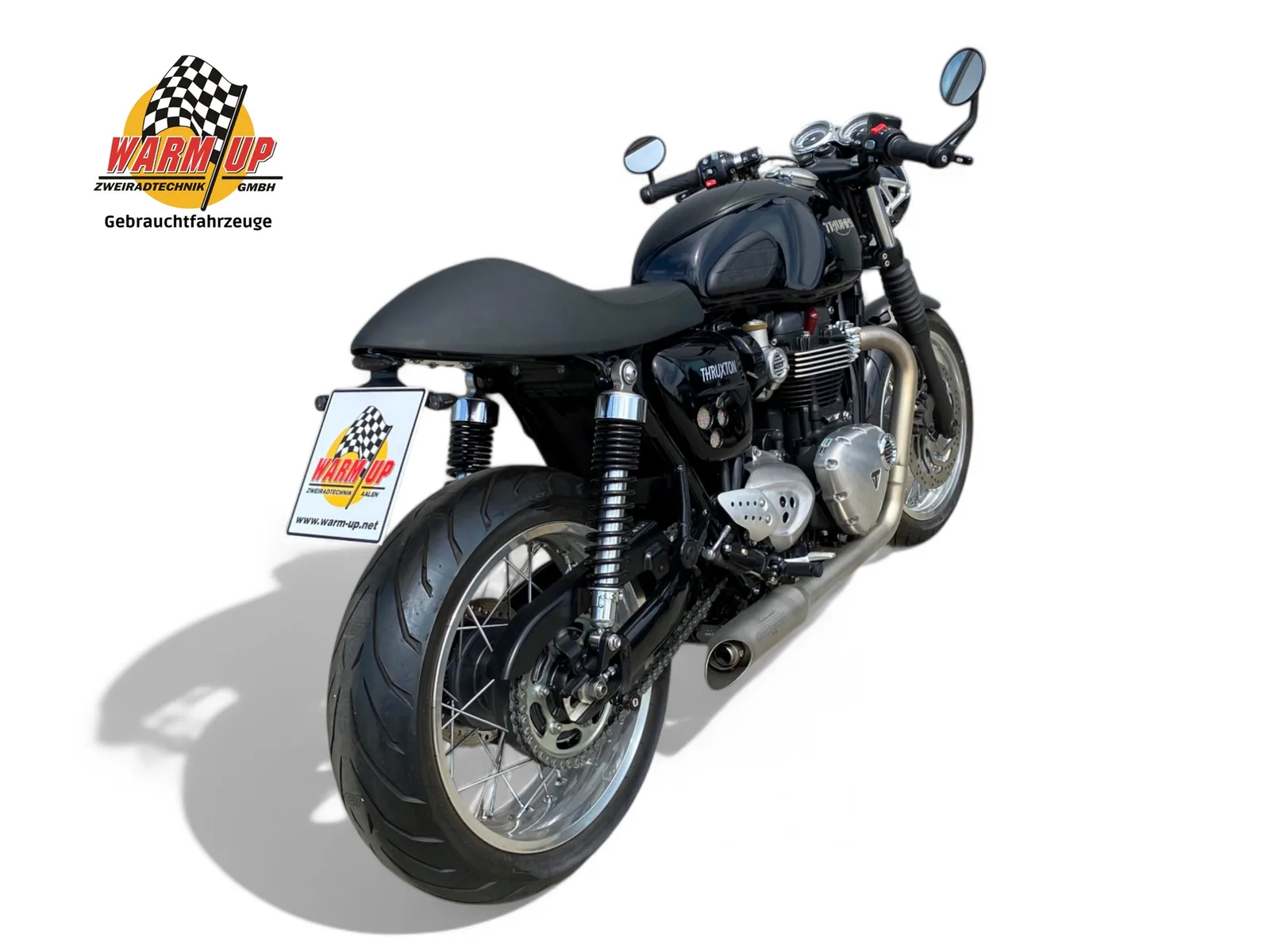 Triumph Thruxton stark umgebaut