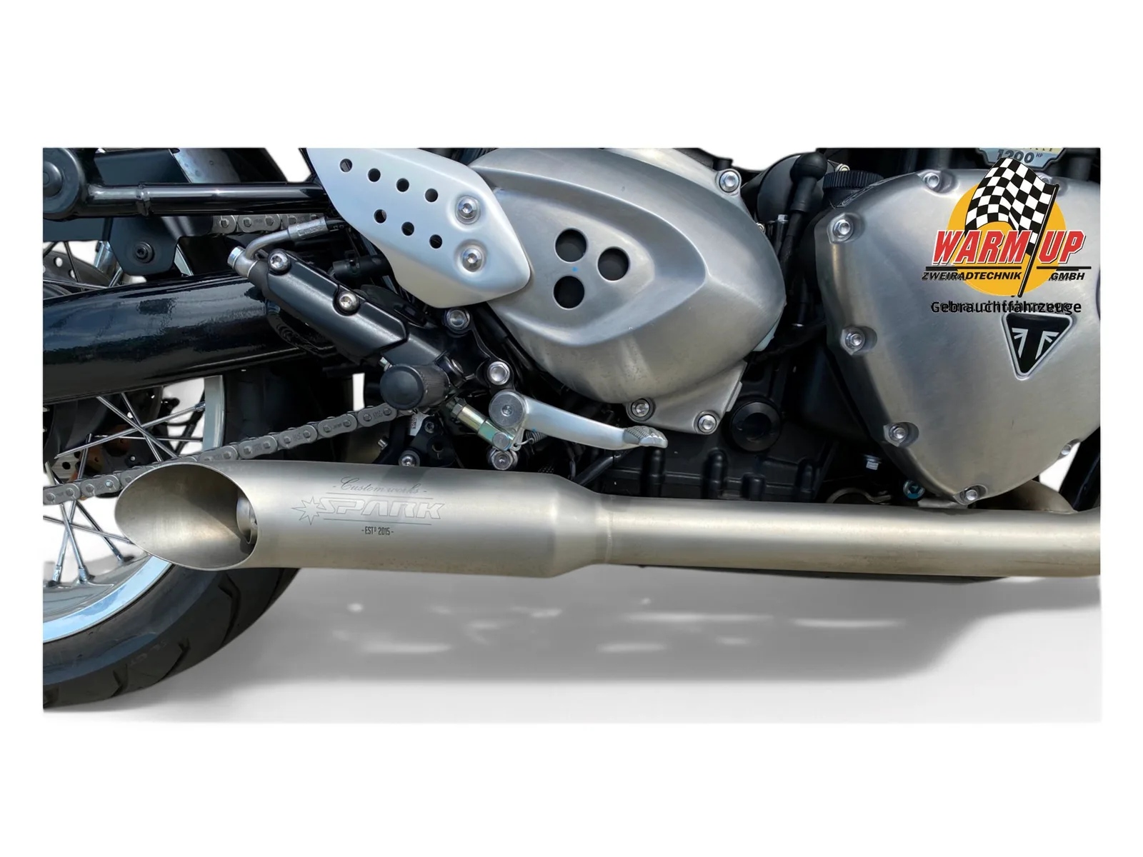 Triumph Thruxton stark umgebaut