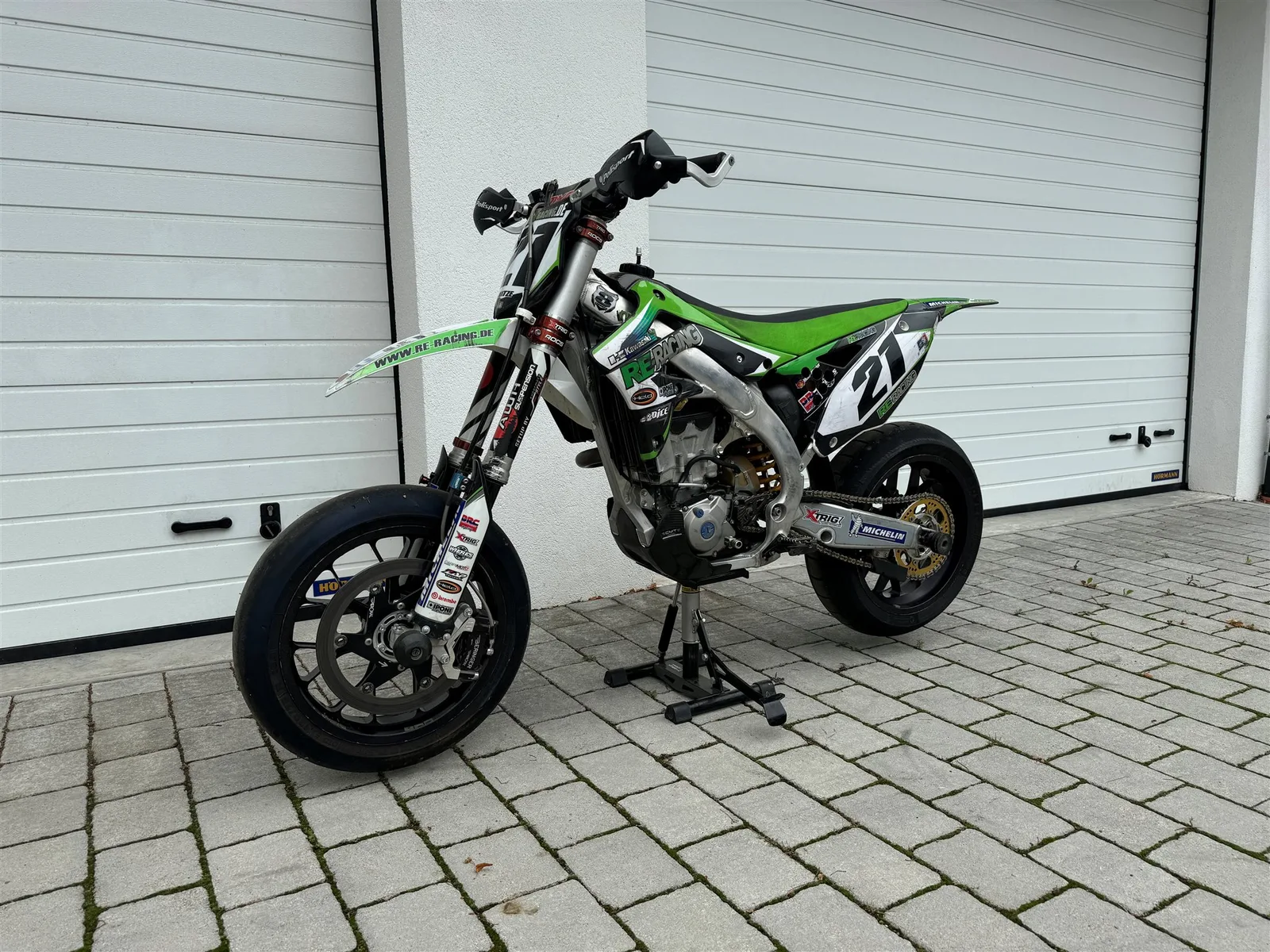 Kawasaki KX450F SUPERMOTO | Öhlins, Schwinge, XTRIG, u.v.m.