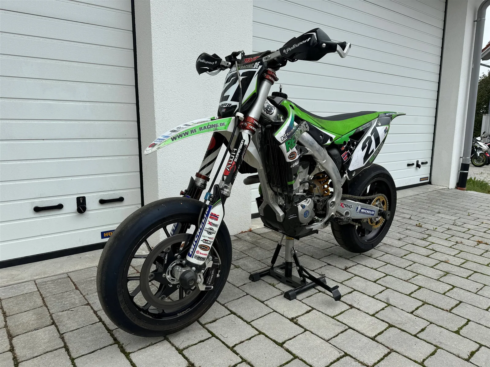 Kawasaki KX450F SUPERMOTO | Öhlins, Schwinge, XTRIG, u.v.m.